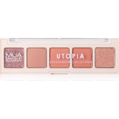 MUA Makeup Academy Eyeshadow Collection 5 Shade Palette paleta cieni do powiek odcień Utopia 3.8 g