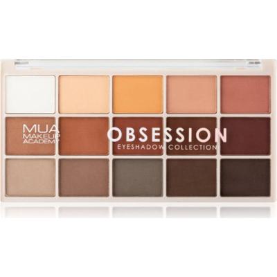 MUA Makeup Academy Eyeshadow Collection 15 Shade Palette paleta cieni do powiek odcień Obsession 12 g