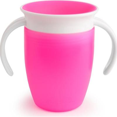Munchkin Miracle 360° kubek treningowy z uchwytami Pink 6 m+ 207 ml