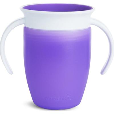 Munchkin Miracle 360° kubek treningowy z uchwytami Purple 6 m+ 207 ml