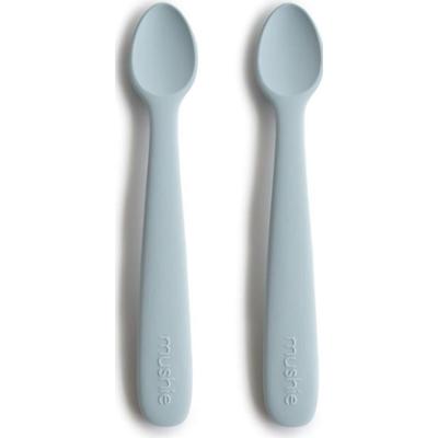 Mushie Silicone Feeding Spoons łyżeczka Powder Blue 2 szt.