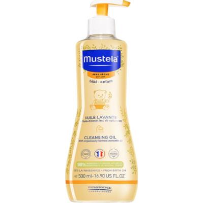 Mustela Bébé Dry Skin olejek oczyszczający dla dzieci od urodzenia 500 ml