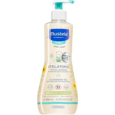 Mustela Bébé Stelatopia oliwka dla dzieci do kąpieli i ciała do skóry atopowej 500 ml