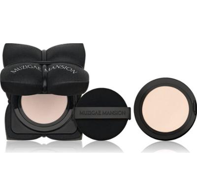 MUZIGAE MANSION Sleek Matt Cushion długotrwały podkład w gąbce SPF 50+ + napełnienie odcień N19 2x15 g
