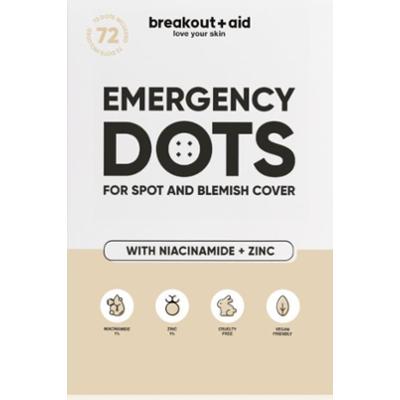 breakout + aid Emergency Dots For Spots and Blemishes antytrądzikowa pielęgnacja punktowa z niacynamidem i cynkiem 72 szt.