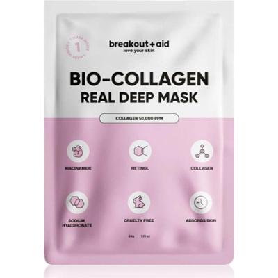 breakout + aid Bio-Collagen Real Deep Mask maseczka na noc z kolagenem 1 szt.
