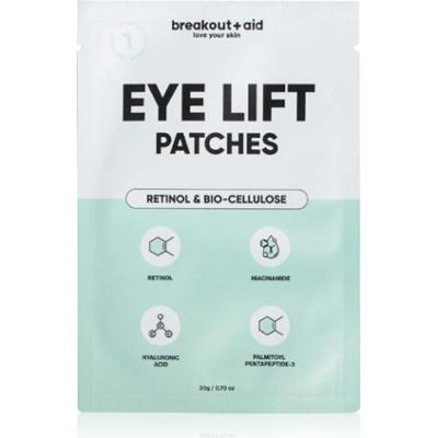 breakout + aid Eye Lift Patches plastry przeciwzmarszczkowe pod oczy z retinolem 1 szt.