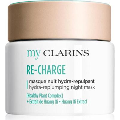 Clarins My Clarins Re-Charge Hydra-Replumping Night Mask energetyzująca maseczka do twarzy nadający skórze promienny wygląd 50 ml