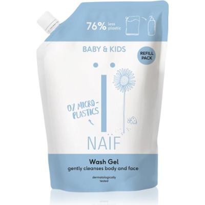 Naif Baby & Kids Wash Gel oczyszczający żel do mycia dla dzieci i niemowląt napełnienie 500 ml