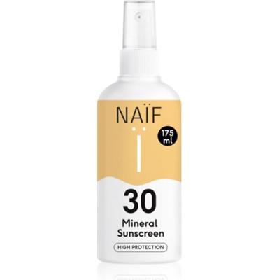 Naif Sun Mineral Sunscreen SPF 30 spray ochronny do opalania SPF 30 wodoodporny 175 ml