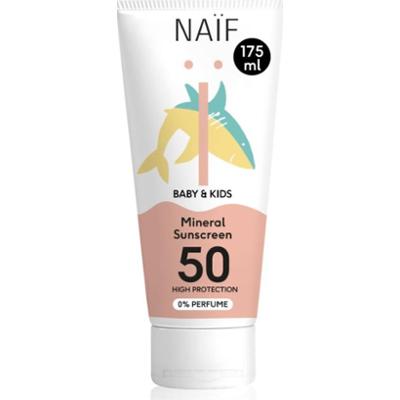 Naif Baby & Kids Mineral Sunscreen SPF 50 0 % Perfume krem ochronny dla dzieci 175 ml