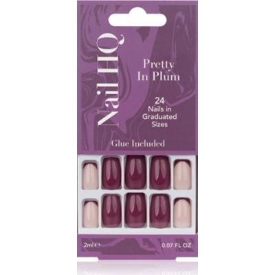 Nail HQ Square sztuczne paznokcie Pretty In Plum 24 szt.