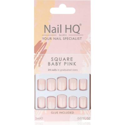Nail HQ Square sztuczne paznokcie odcień Baby Pink 24 szt.