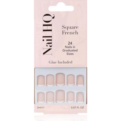 Nail HQ Square French sztuczne paznokcie 24 szt.