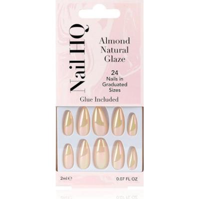 Nail HQ Almond sztuczne paznokcie Natural Glaze 24 szt.