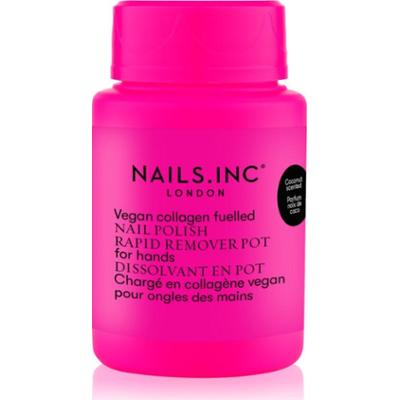 Nails Inc. Vegan Nail Polish Rapid Remover Pot zmywacz do paznokci bez acetonu s vůní kokosu 50 ml