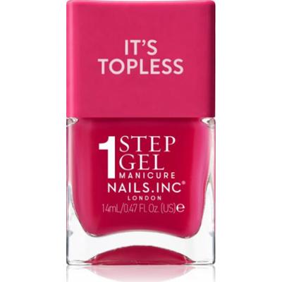 Nails Inc. It’s Topless lakier hybrydowy do paznokci dla długotrwałego efektu odcień Gracie Guava Red 14 ml
