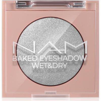 NAM Baked Eyeshadow błyszczące cienie do powiek 02 Silver Lining 4 g
