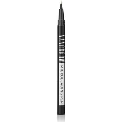 Nanobrow Microblading Pen precyzyjny eyeliner wodoodporny do brwi odcień Dark Brown 1 ml