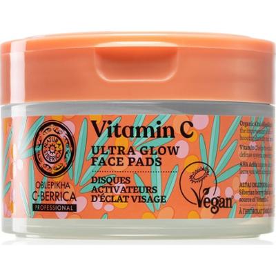 Natura Siberica Oblepikha C-Berrica złuszczające płatki do twarzy z efektem rozświetlającym 20 szt.