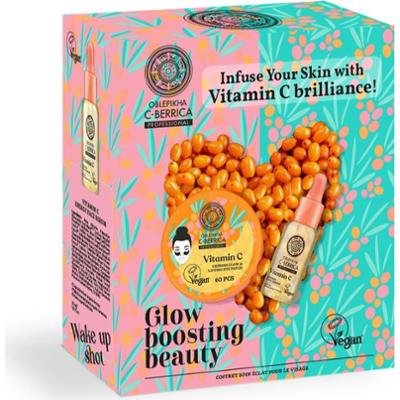 Natura Siberica Oblepikha C-Berrica Glow Boosting Beauty zestaw upominkowy z efektem rozświetlającym