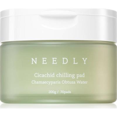 NEEDLY Cicachid Chilling Pad złuszczające płatki do twarzy o działaniu uspokajającym 70 szt.