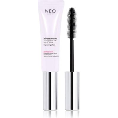 NEO MAKE UP Intense Serum Waterproof Mascara wodoodporny tusz do rzęs nadający objętość i rozdzielający rzęsy odcień Black 9 ml