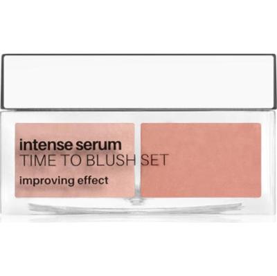 NEO MAKE UP Intense Serum Time To Blush Set pudrowy róż odcień 02 Peach 6 g