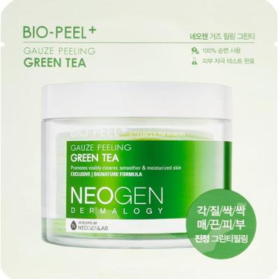 Neogen Dermalogy Bio-Peel+ Gauze Peeling Green Tea złuszczające płatki do twarzy do rozjaśnienia i nawilżenia 1 szt.