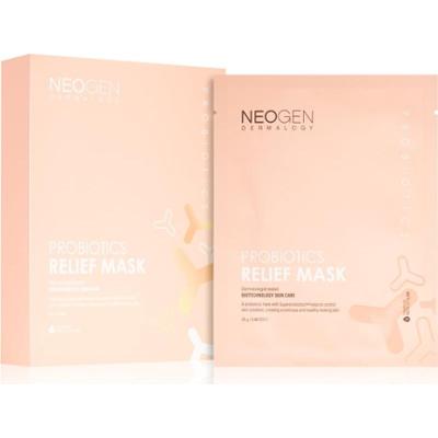 Neogen Dermalogy Probiotics Relief Mask maska łagodząca w płacie z probiotykami 5 szt.