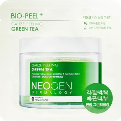 Neogen Dermalogy Bio-Peel+ Gauze Peeling Green Tea złuszczające płatki do twarzy do rozjaśnienia i nawilżenia 8 szt.