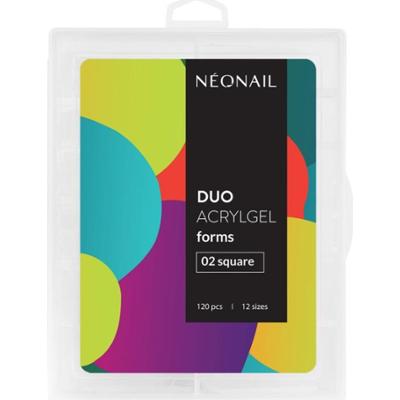 NEONAIL Duo Acrylgel Forms szablony do paznokci typ 02 Square 120 szt.