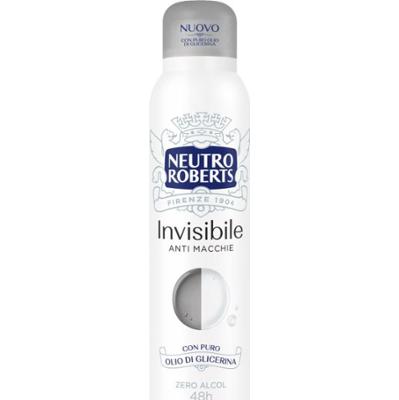 Neutro Roberts Invisible Anti Macchie odświeżający dezodorant w sprayu 48-godzinny efekt 150 ml