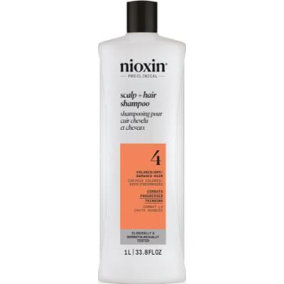 Nioxin System 4 Scalp + Hair Shampoo delikatny szampon do włosów farbowanych i zniszczonych 1000 ml