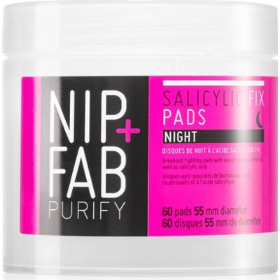 NIP+FAB Salicylic Fix płatki oczyszczające na noc 60 szt.