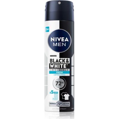 NIVEA MEN Invisible Black & White antyperspirant w sprayu Fresh 150 ml