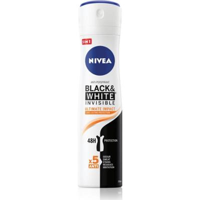 NIVEA Invisible Black & White Ultimate Impact antyperspirant w sprayu dla kobiet 150 ml