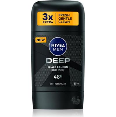 NIVEA MEN Deep antyperspirant w sztyfcie dla mężczyzn Black Carbon Dark Wood 50 ml