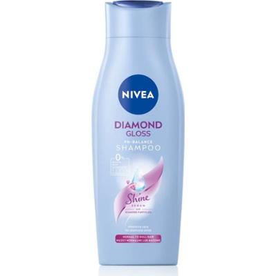 NIVEA Diamond Gloss szampon pielęgnujący do włosów osłabionych, bez połysku 400 ml