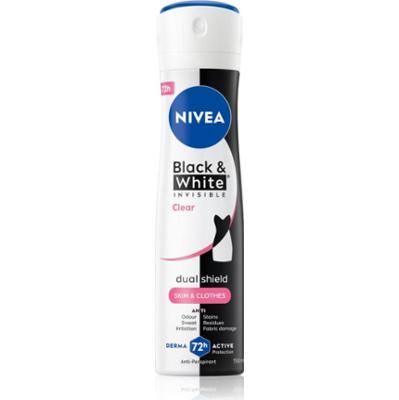 NIVEA Invisible Black & White Clear antyperspirant w sprayu dla kobiet 150 ml