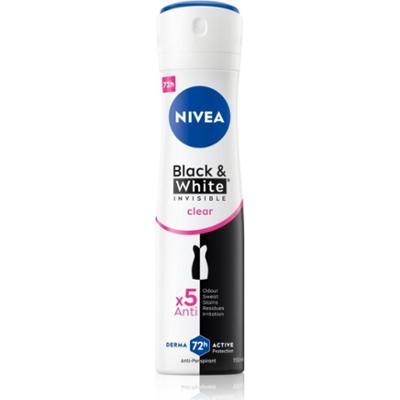 NIVEA Invisible Black & White Clear antyperspirant w sprayu dla kobiet 150 ml