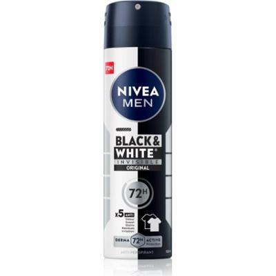Nivea Men Invisible Black & White antyperspirant w sprayu dla mężczyzn 150 ml
