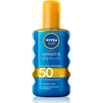NIVEA SUN Protect & Dry Touch niewidzialny spray do opalania SPF 50 200 ml