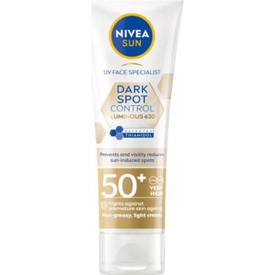 NIVEA SUN Luminous 630 krem do opalania twarzy przeciw przebarwieniom skóry SPF 50+ 40 ml