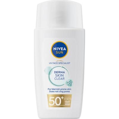 NIVEA SUN Derma Skin Clear krem do opalania twarzy do skóry z niedoskonałościami SPF 50+ 40 ml