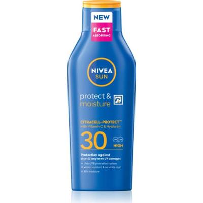 NIVEA SUN Protect & Moisture nawilżające mleczko do opalania SPF 30 400 ml