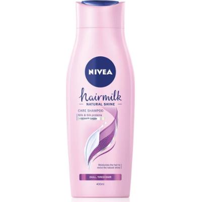 NIVEA Hairmilk Shine szampon pielęgnujący 400 ml