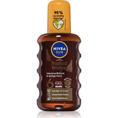 NIVEA SUN Tropical Bronze olejek do opalania w sprayu SPF 6 200 ml