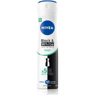 NIVEA Invisible Black & White Fresh antyperspirant w sprayu dla kobiet 150 ml