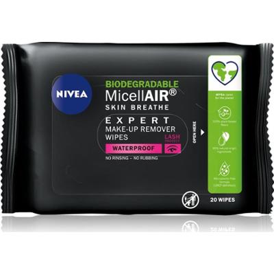 NIVEA Micellar Waterproof mineralne chusteczki do demakijażu 20 szt.